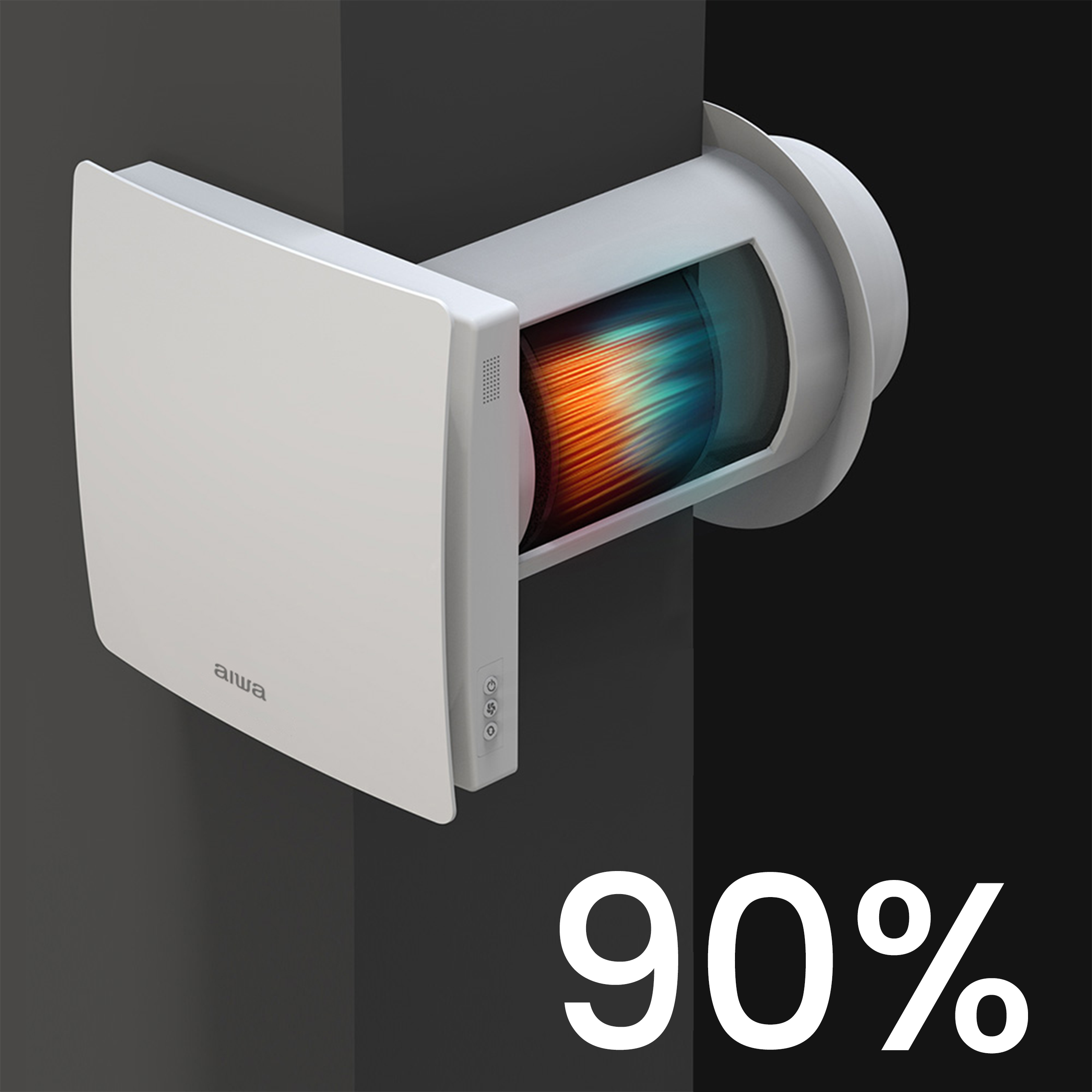 Rekuperator ścienny kompaktowy Manta AIWA-ERV10YA