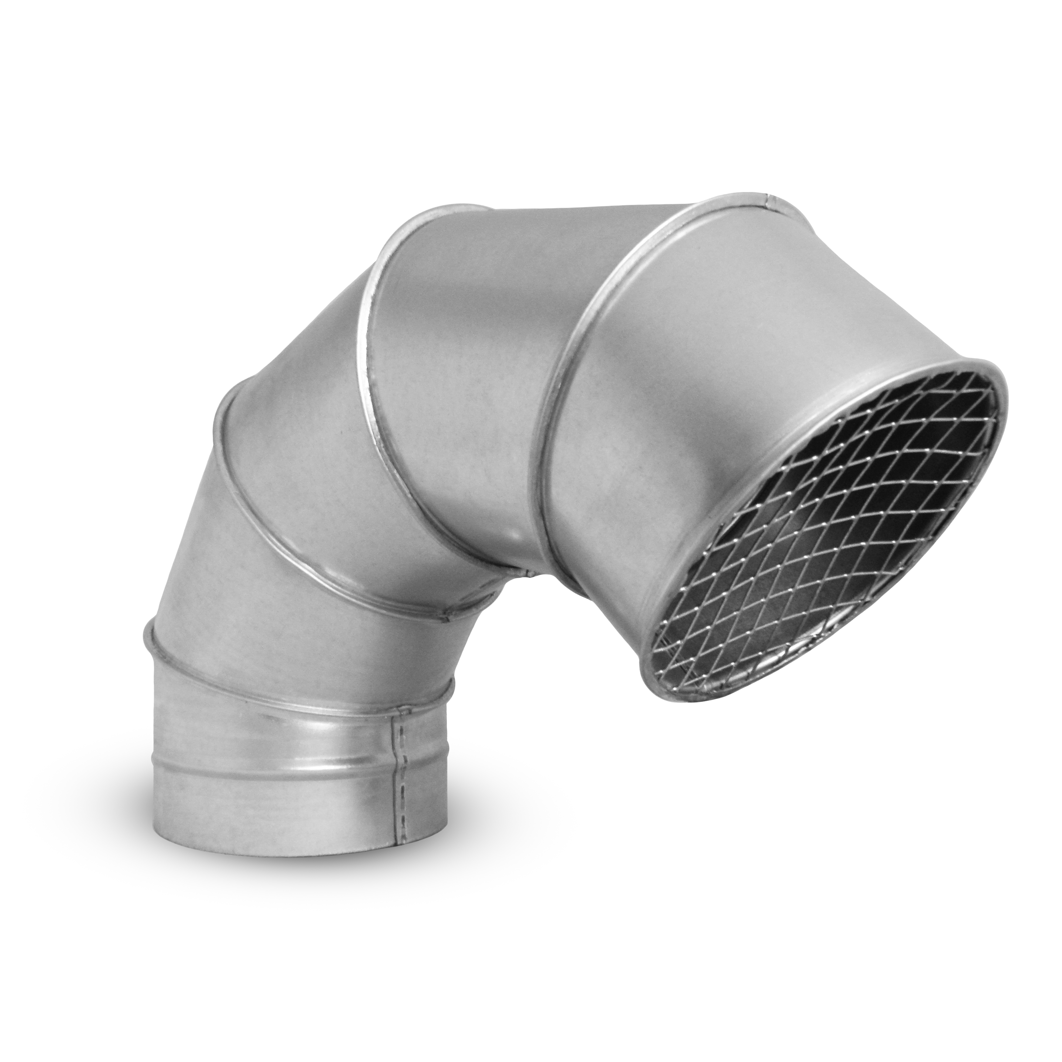 Wyrzutnia dachowa kolanowa z siatką ocynkowane BSILN