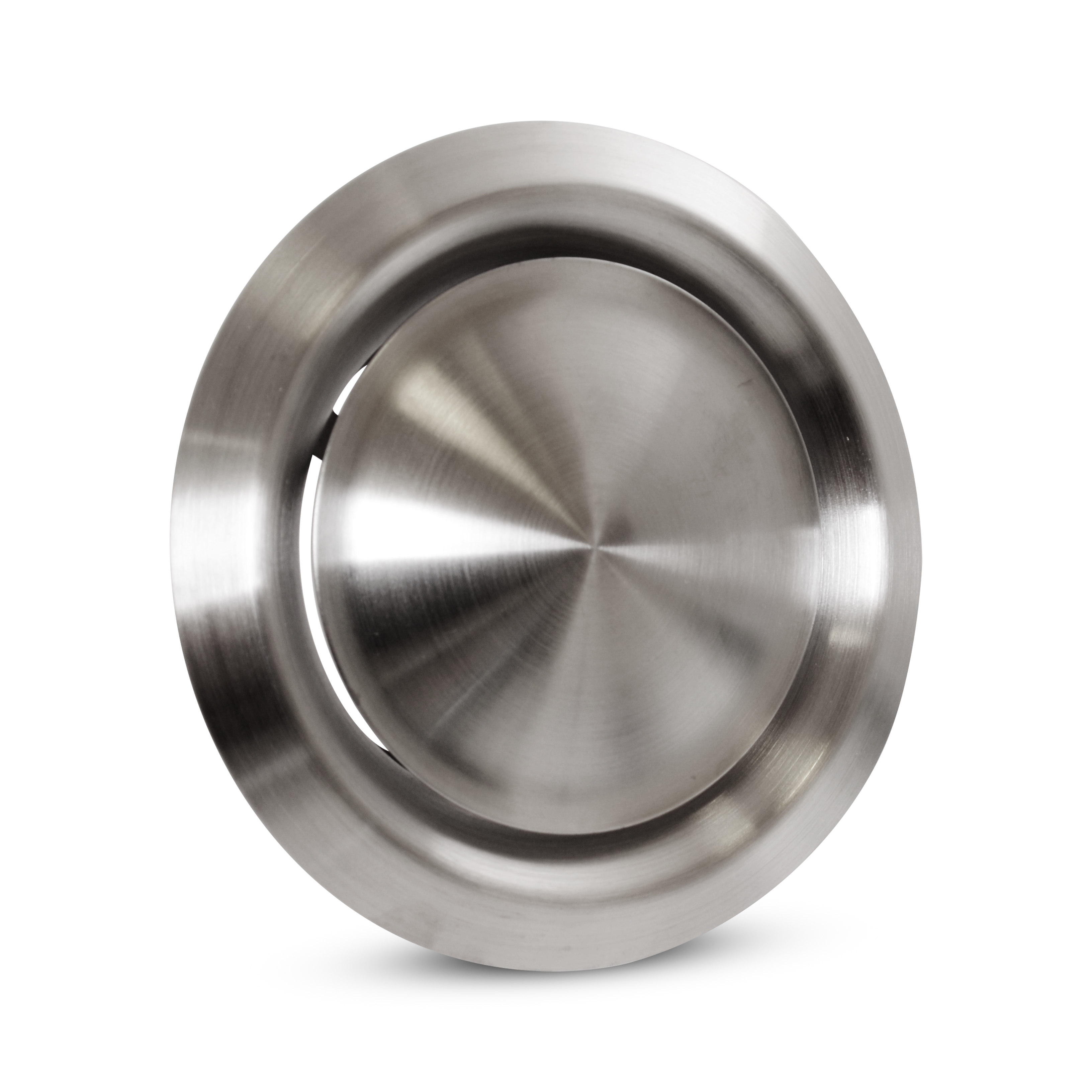 Zawór nawiewno-wywiewny chromoniklowy z ramką montażową KCN