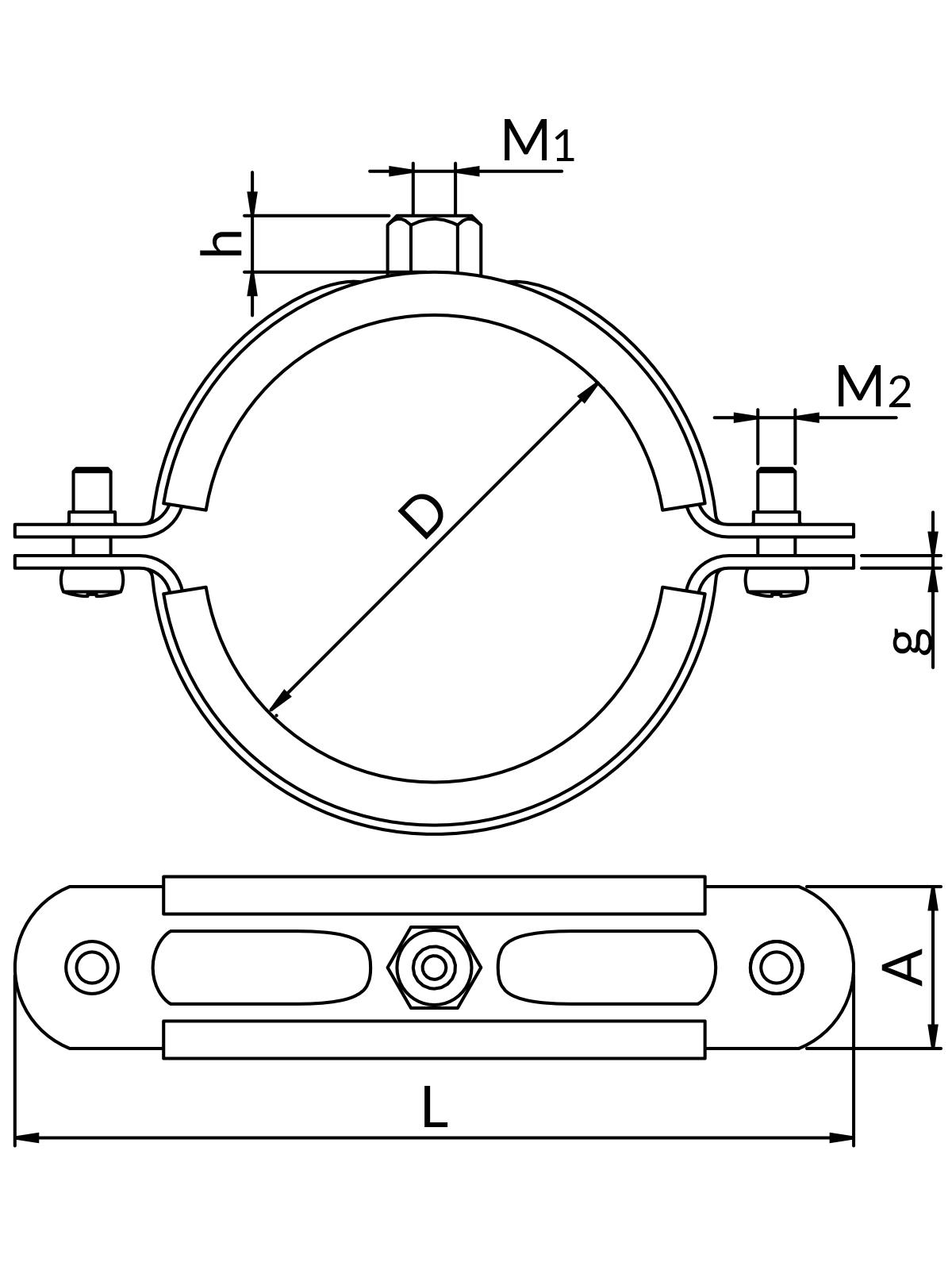 Obejmy HOBBY HUPG - bez kołka