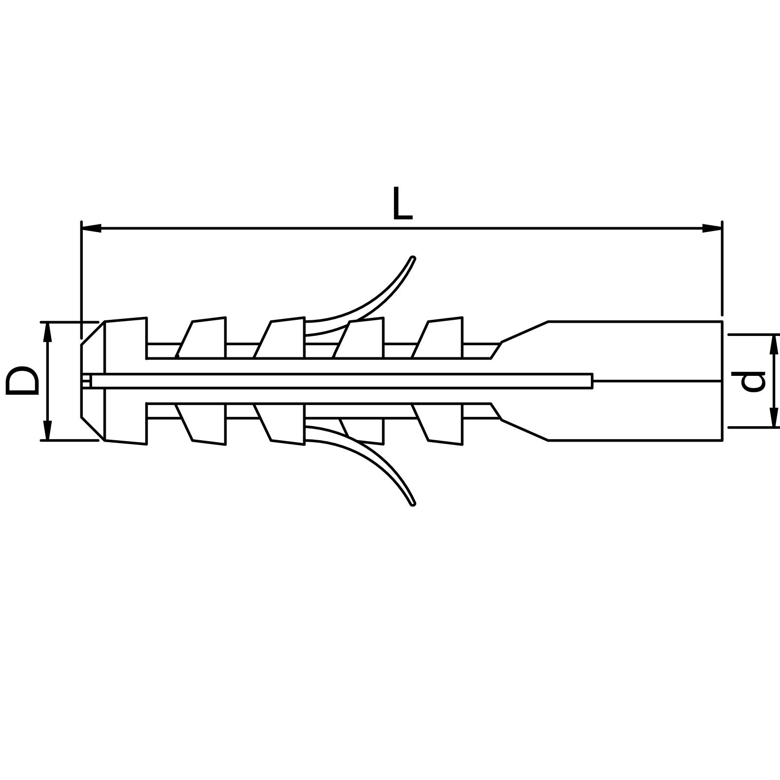 Kołki rozporowe do prętów KRG