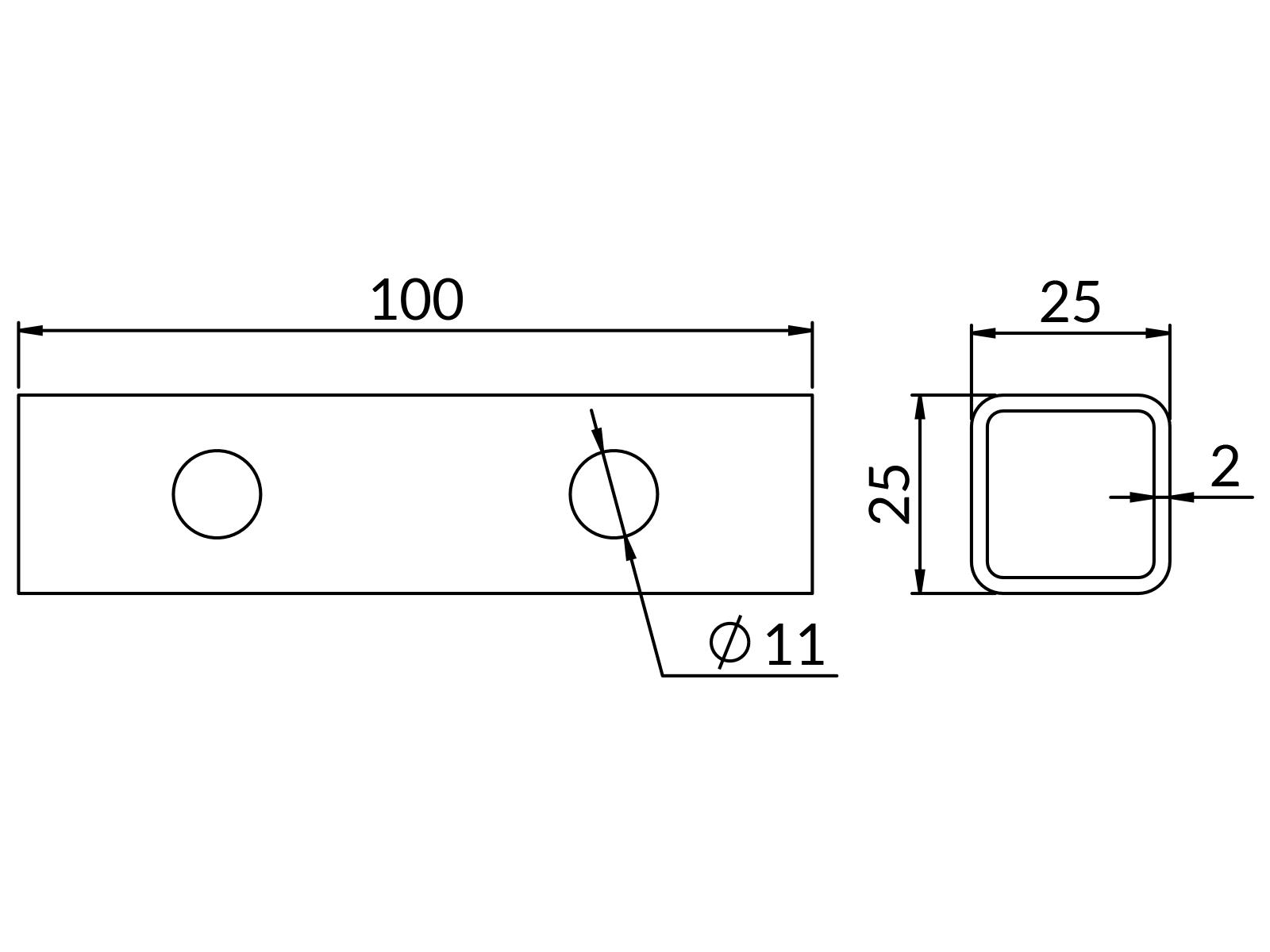Łącznik wewnętrzny do profili A (10szt./opak)   (- MPP -)
