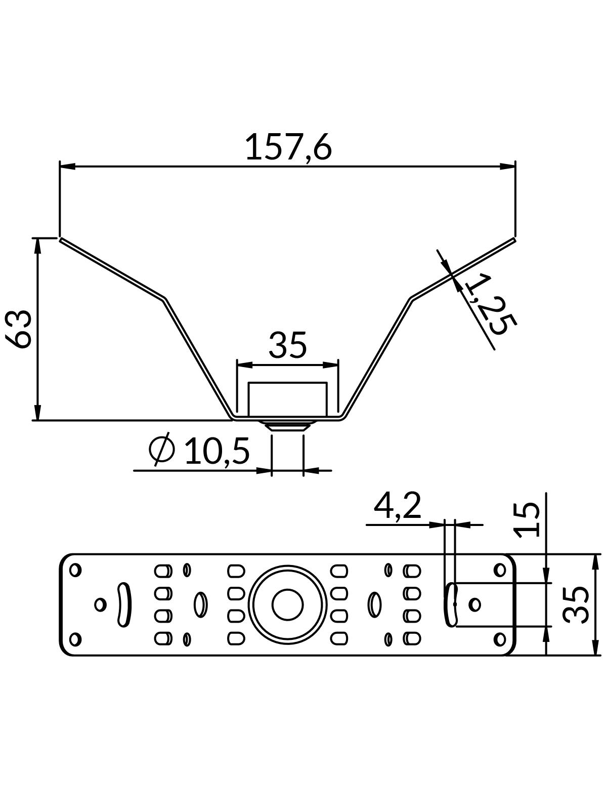 Mocowania typu LUW-L, LUW-Z, LUW-V