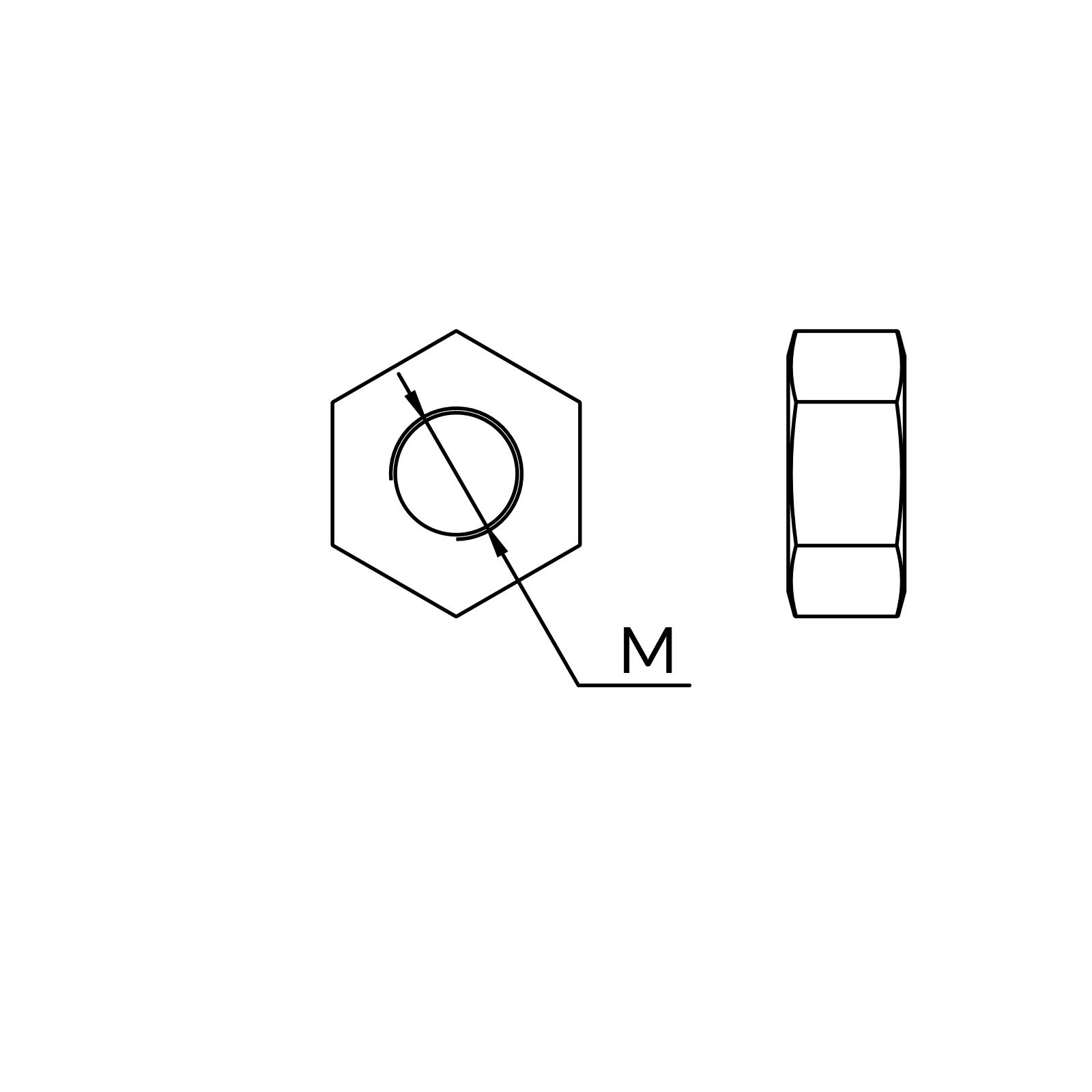Nakrętki sześciokątne N-144-M