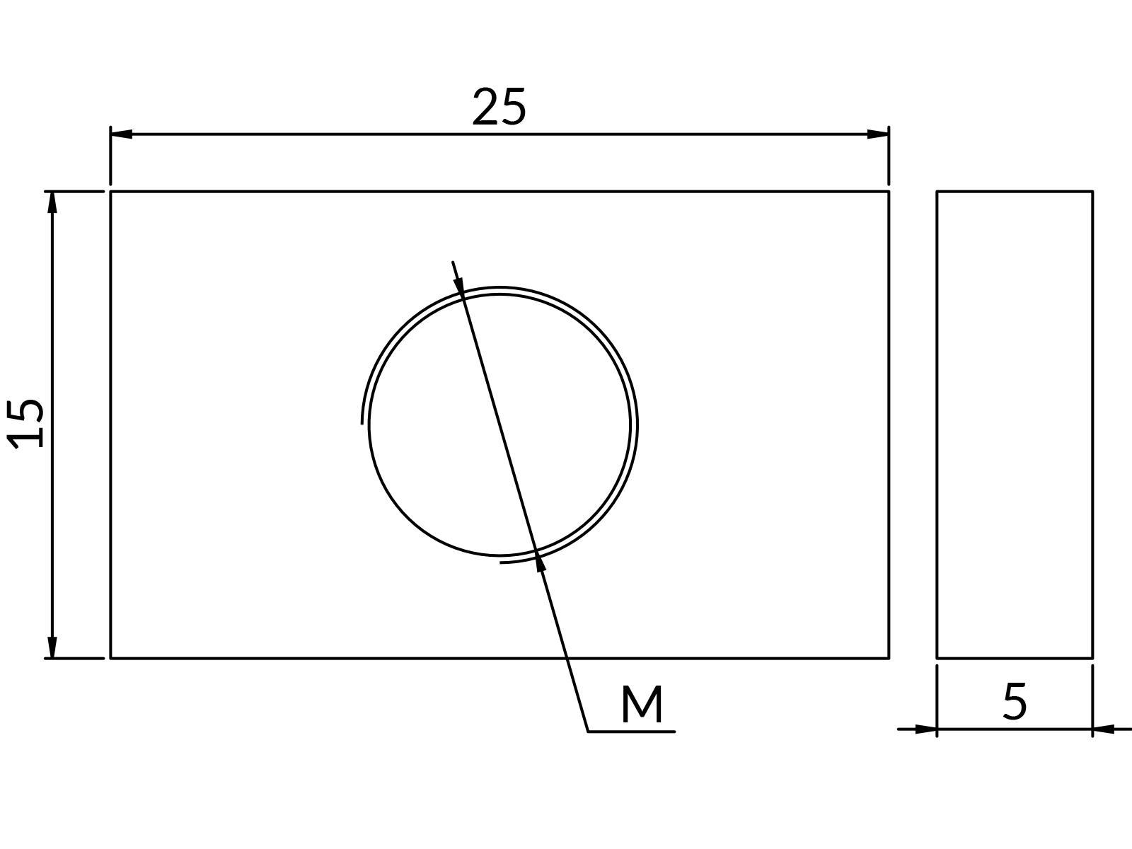 Nakrętka prostokątna M10 do profili A, C nierdzewna 