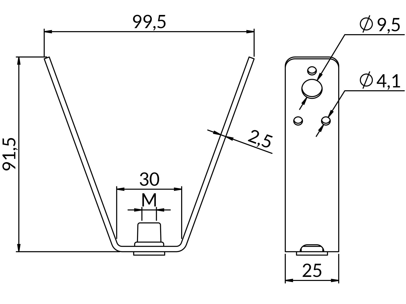 Wieszaki blach trapezowych N-WT