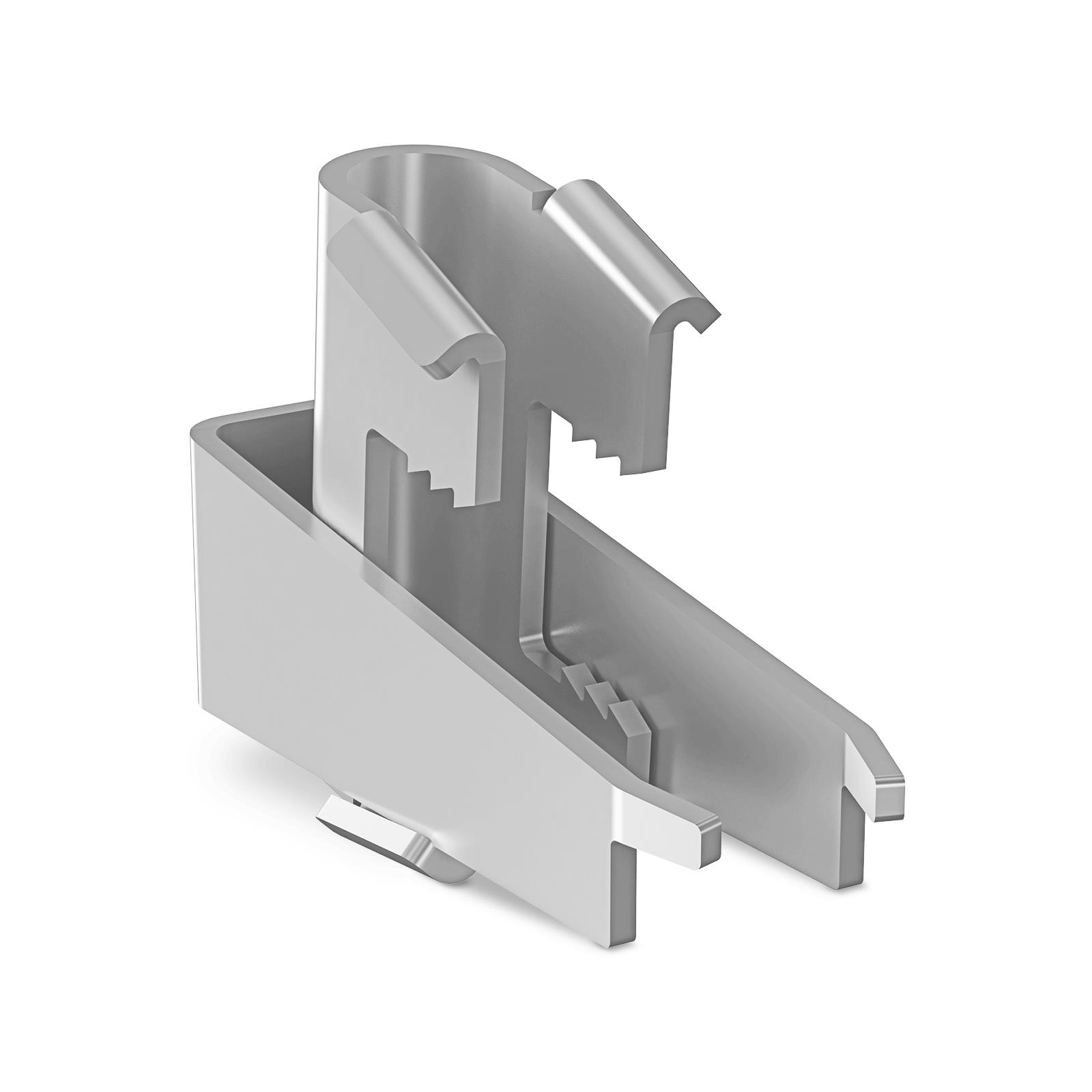 Zacisk nośny stalowy z otworem przelotowym do prętów M10 nierdzewny (25szt./opak)