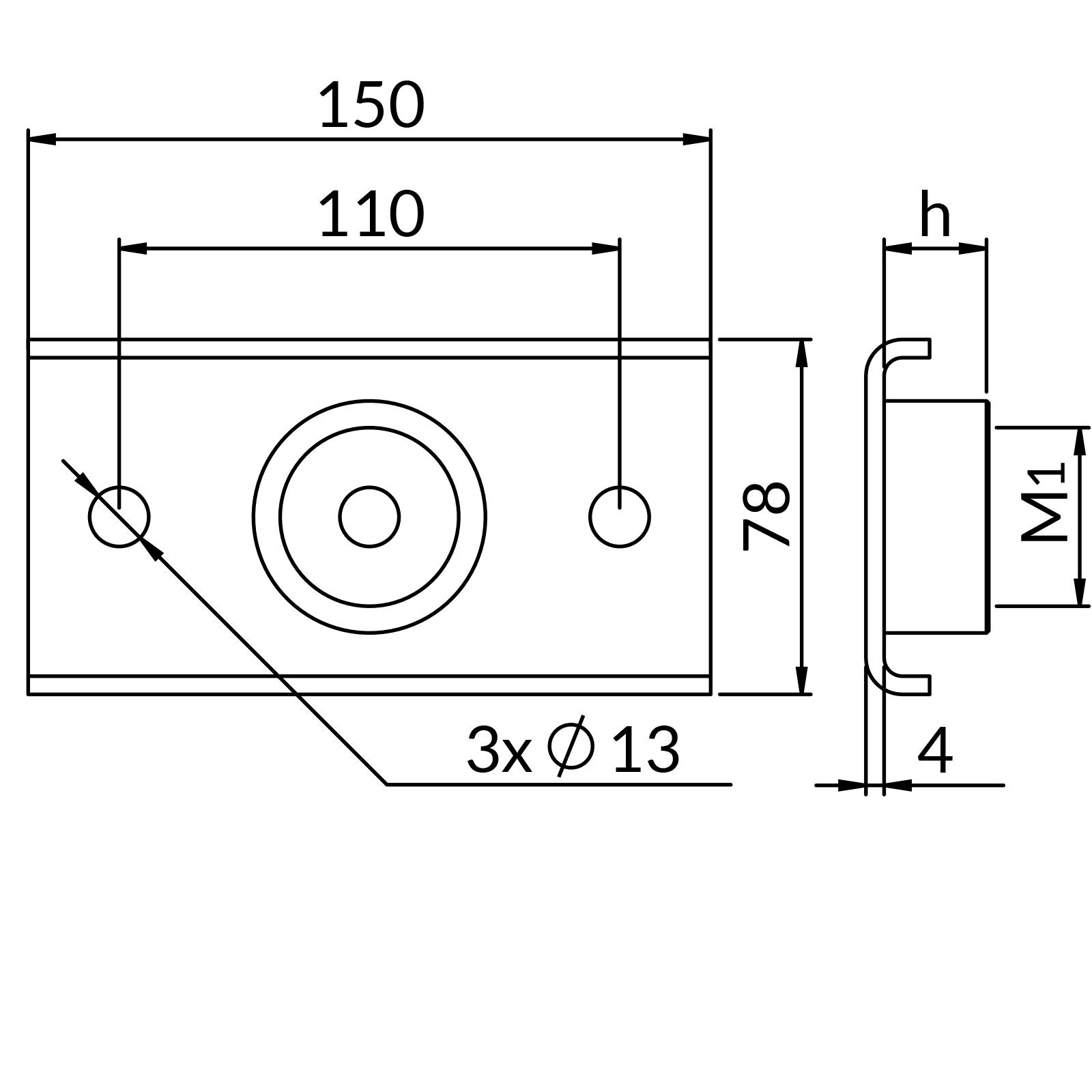 Płytka punktu stałego PSPM 1,1/4" OC.OG.