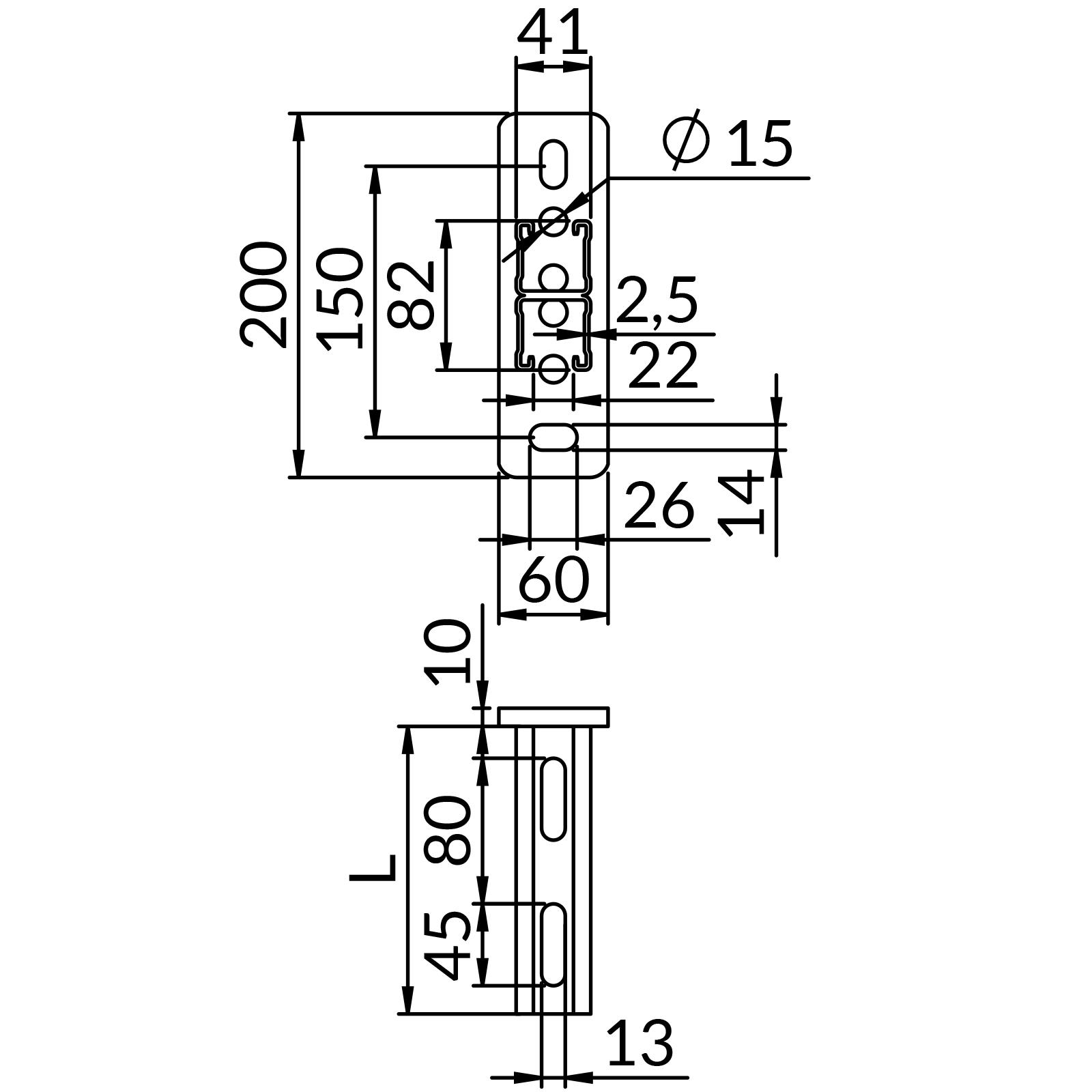 Konsole podwójne OG-SSD-MF2,5 41X82