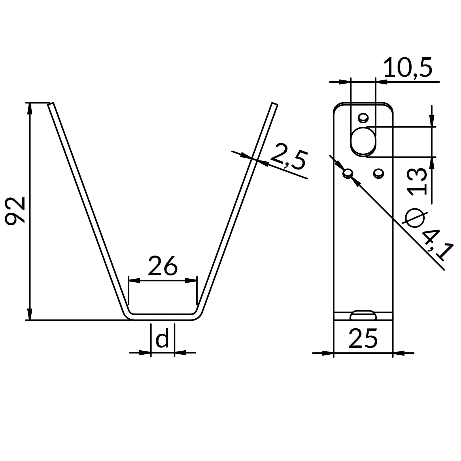 Wieszaki blach trapezowych OG-WT