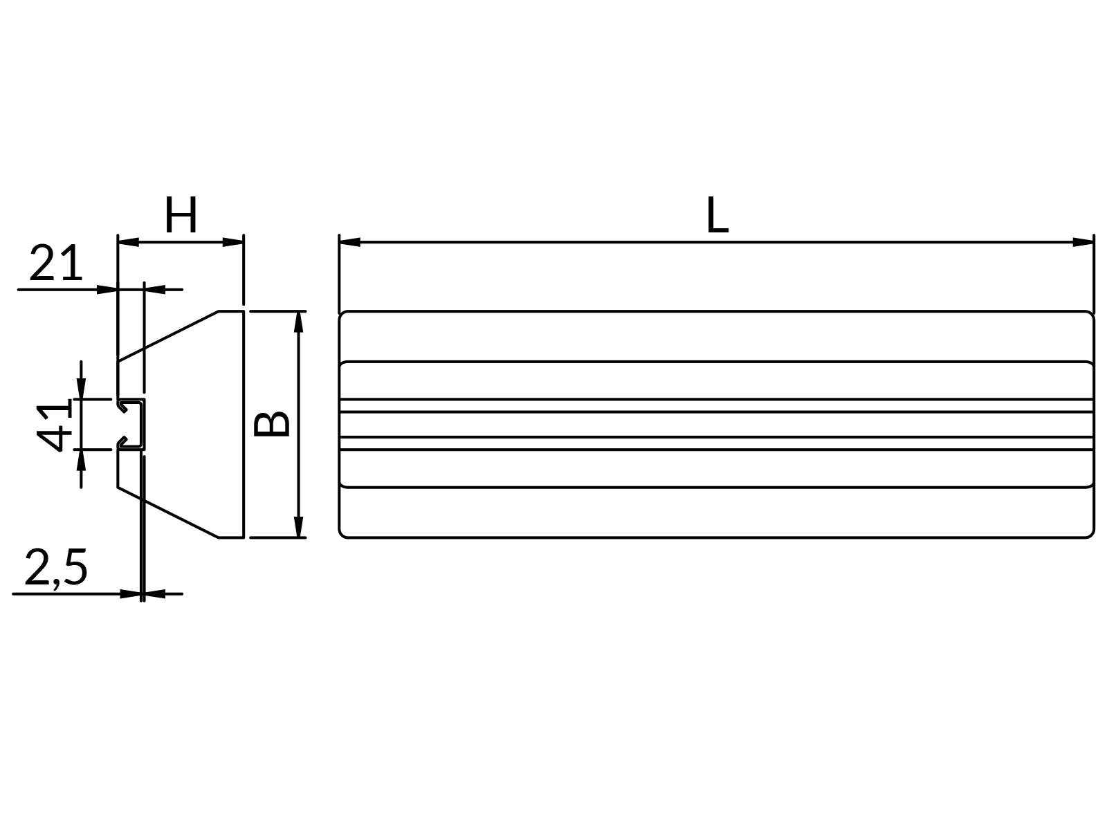 Podpora dachowa EPDM PDE