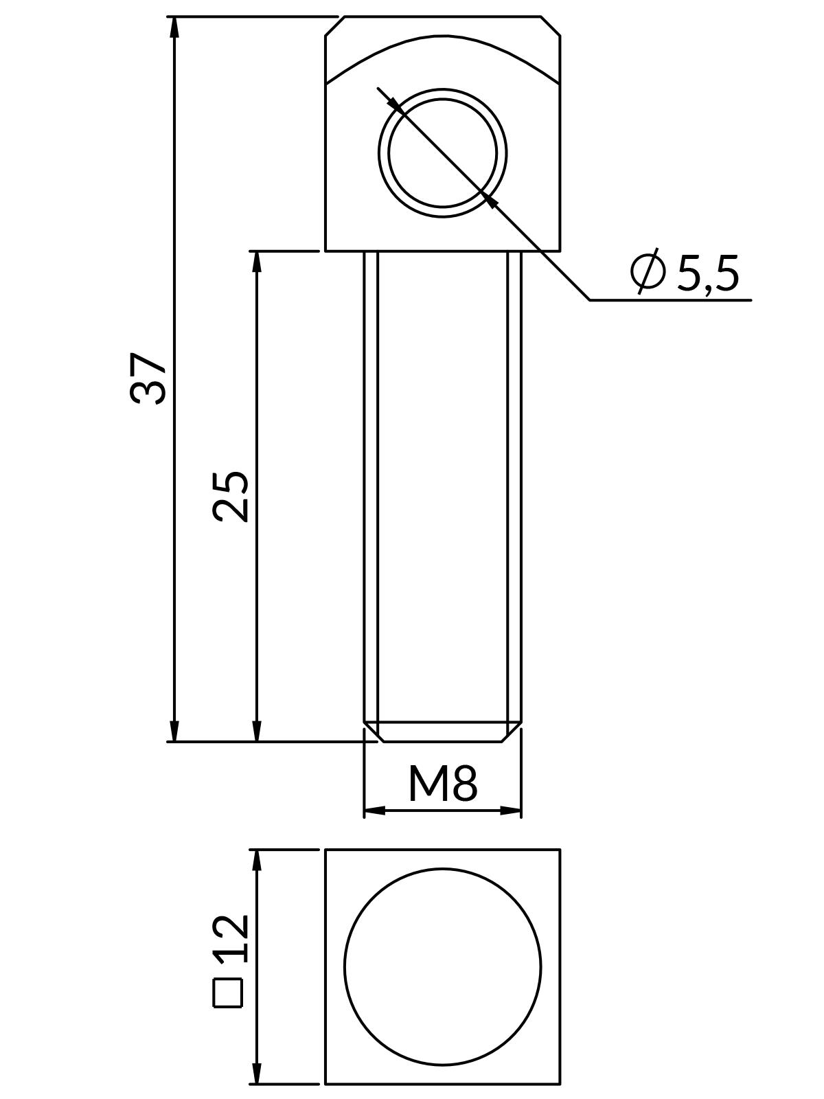 Adapter SL M8 (10szt./opak)