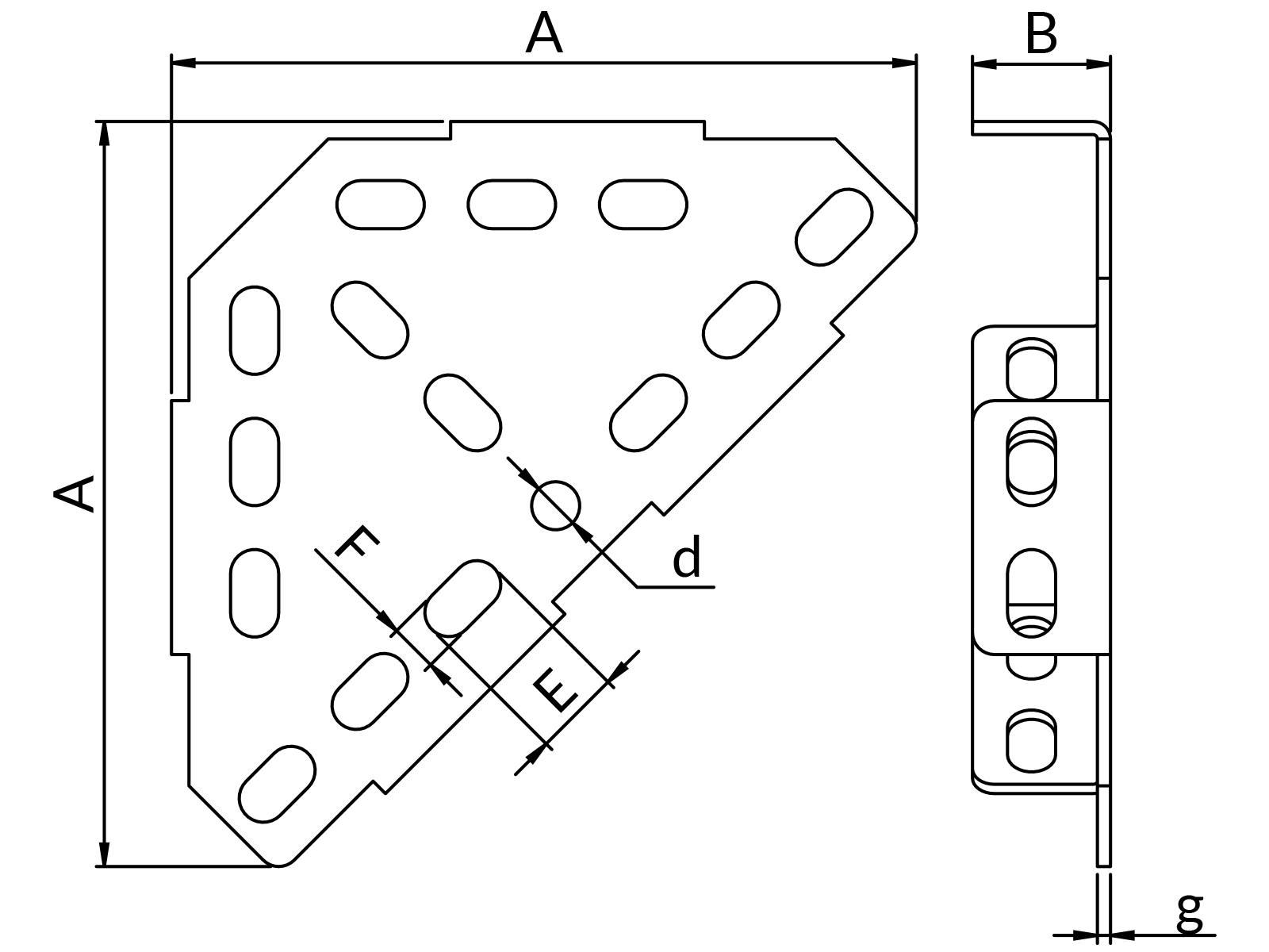 Trójkąty montażowe TR