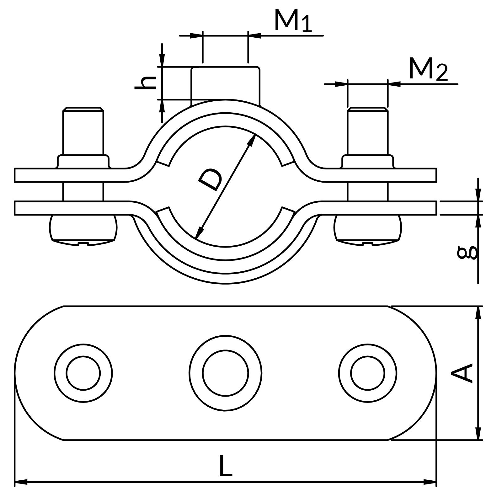 Obejmy UPGM - komplet