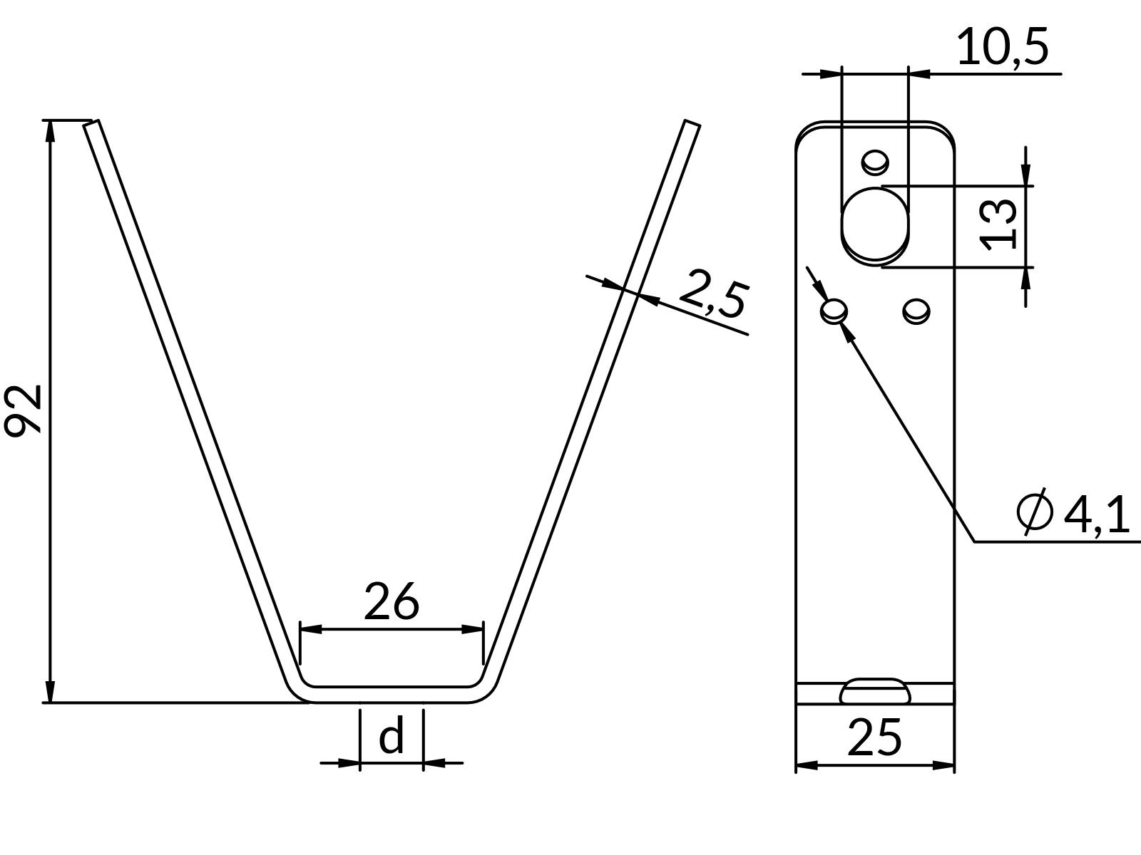 Wieszaki blach trapezowych WT-BK