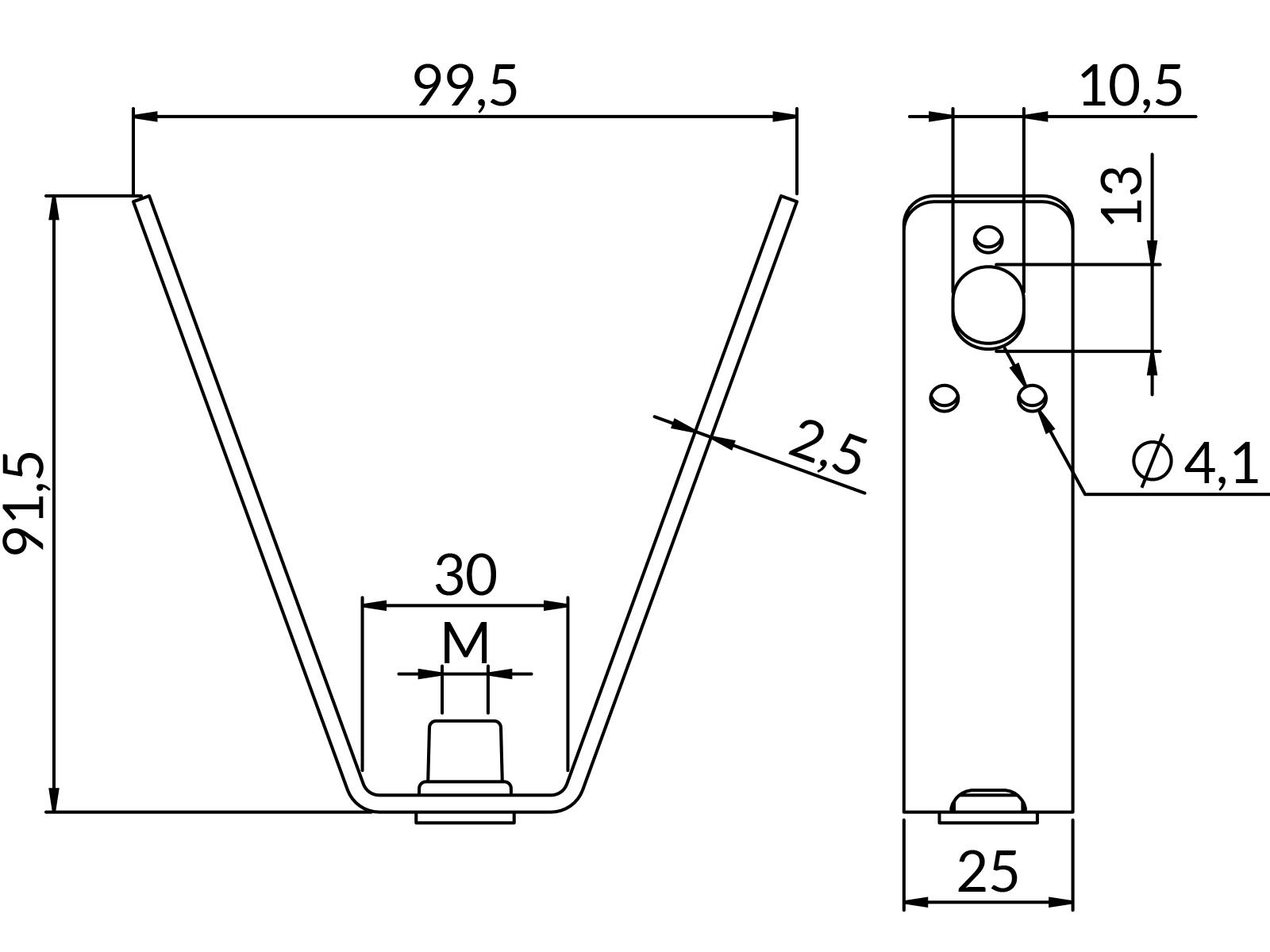Wieszaki blach trapezowych WT