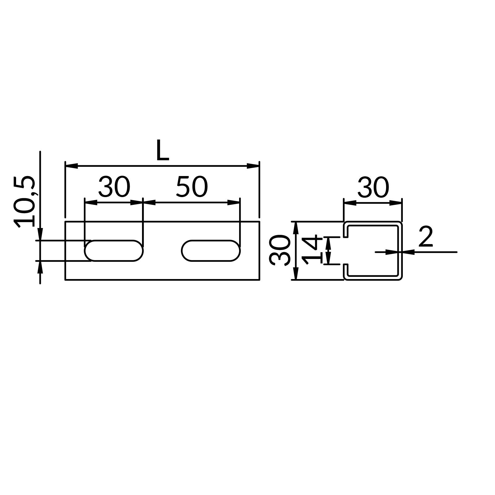 Profile XP-SZ-A2,0 30X30