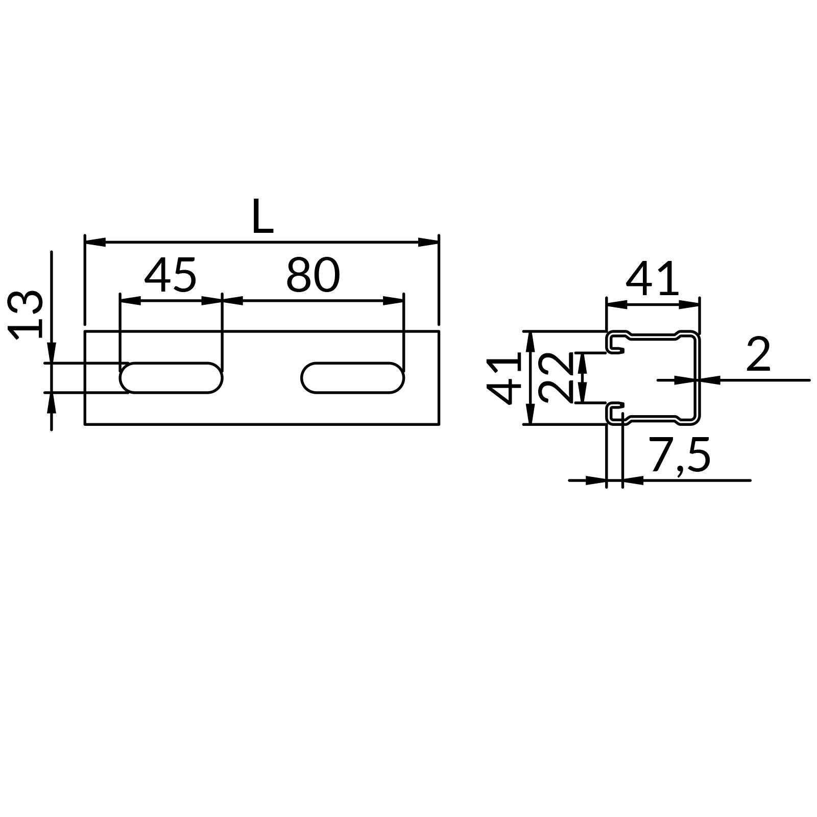 Profile XP-SZ-MF2,0 41X41