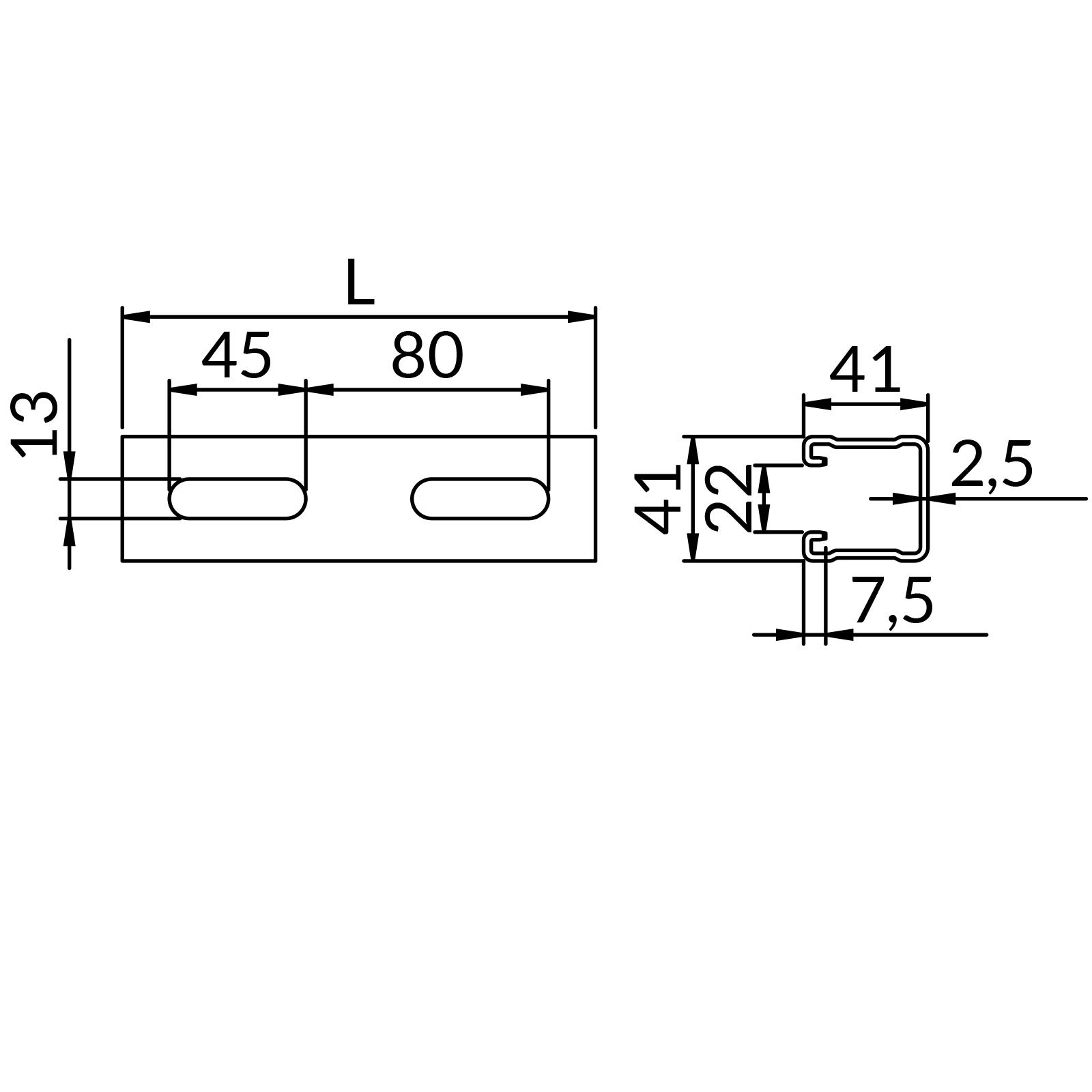 Profile XP-SZ-MF2,5 41X41