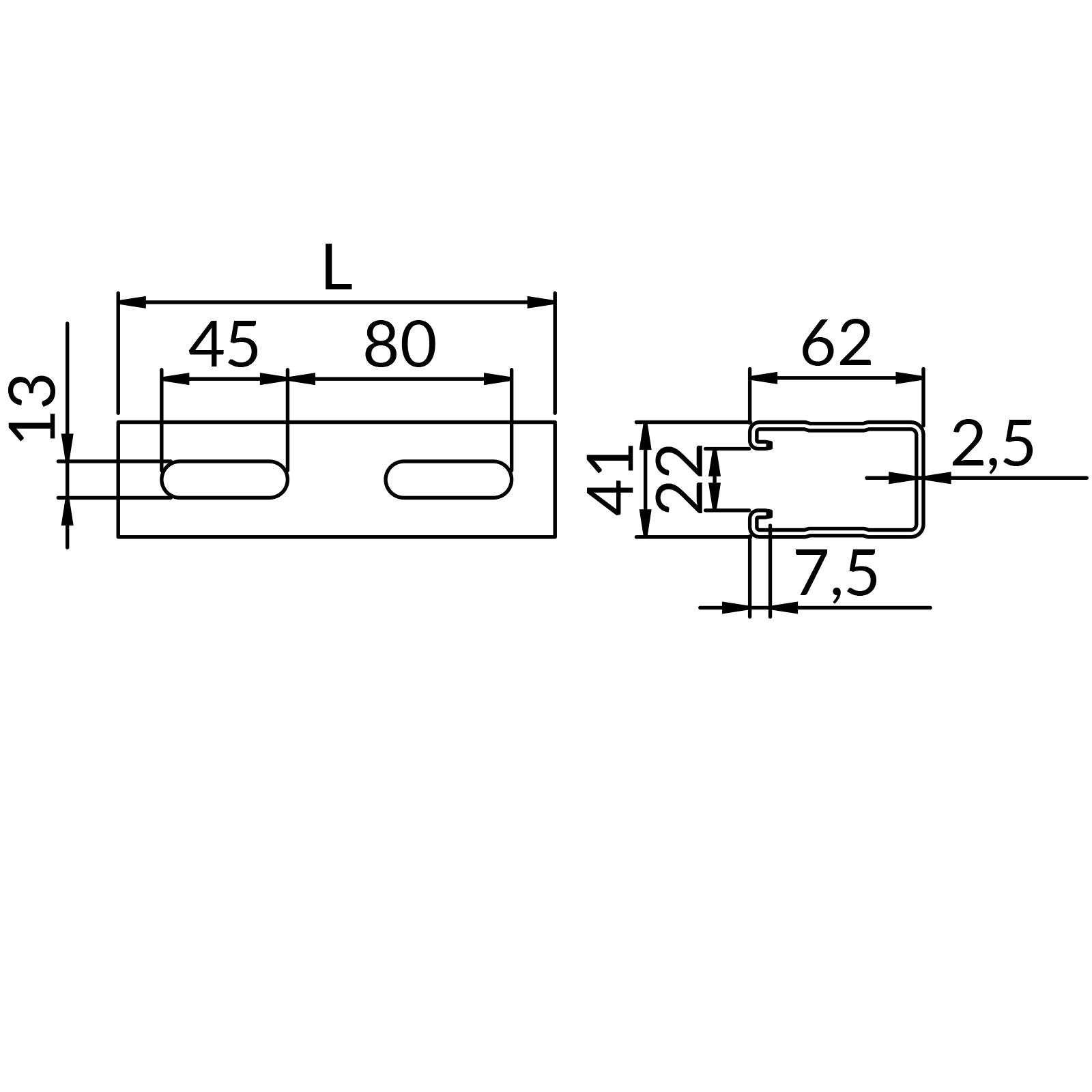 Profile XP-SZ-MH2,5 41X62