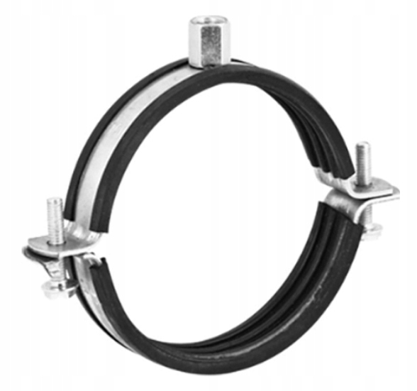 Dwuczęściowa obejma montażowa z uszczelką gumową