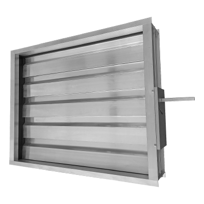 Przepustnica wielopłaszczyznowa pod siłownik PW-SI