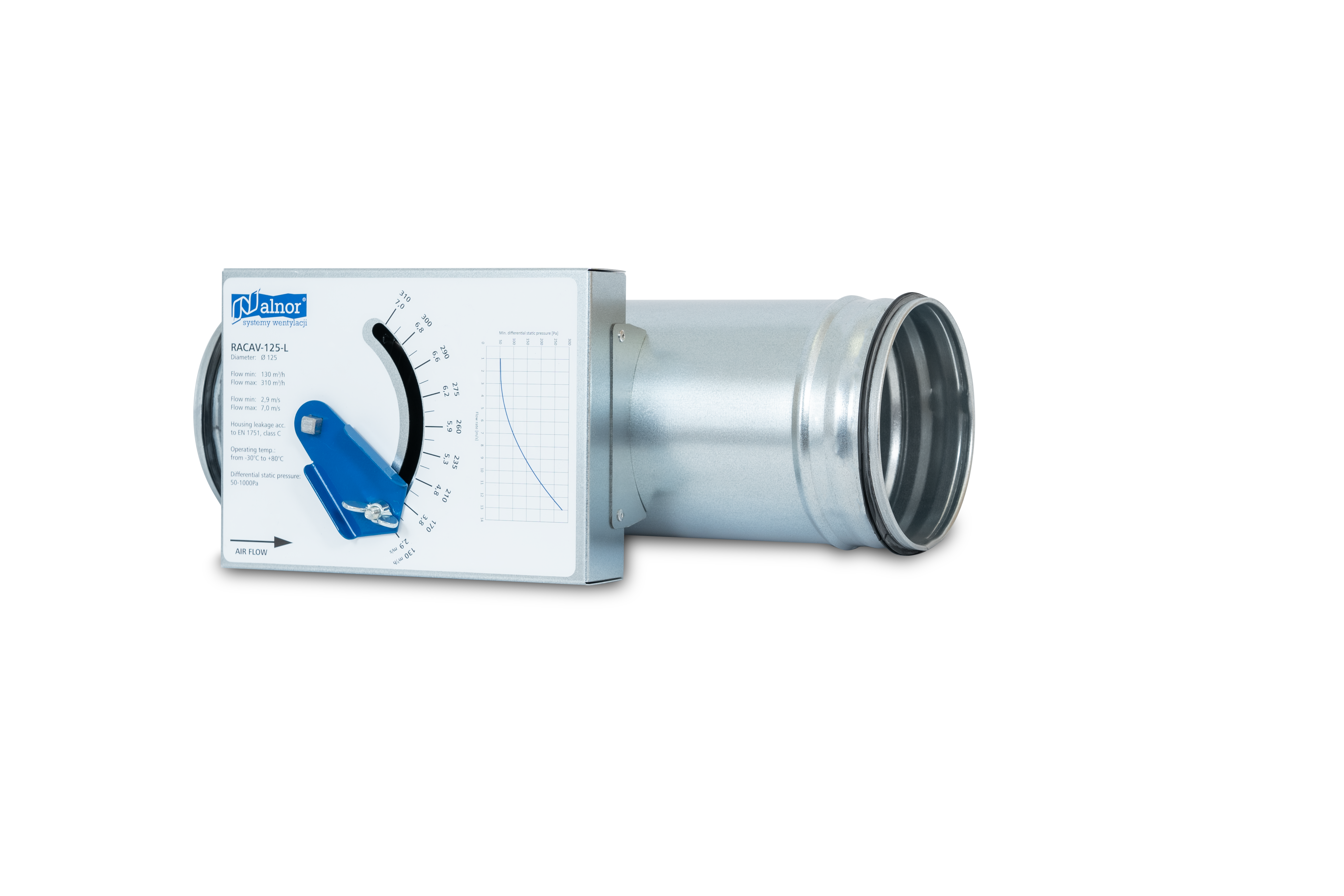 Regulator stałego przepływu ocynkowany RACAV