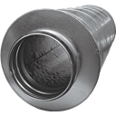 Tłumik okrągły z uszczelką SLL długość 600 mm izolacja 50 mm