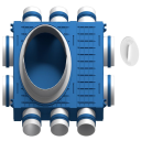 Modułowy rozdzielacz, przyłącze DN