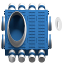 Modułowy rozdzielacz, przyłącze DN