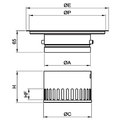Nawiewnik podłogowy TE-KP D