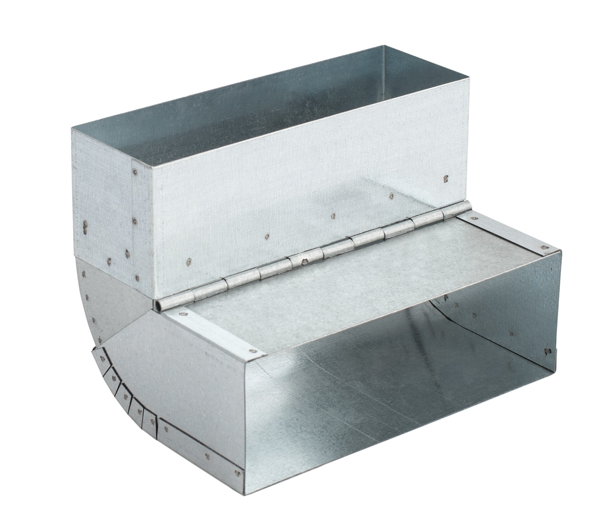 Kolano prostokątne ściana-strop nastawne KSSN/45-90